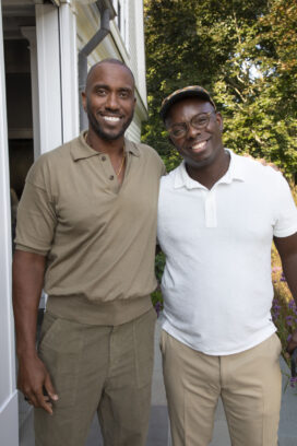 NORTH AMERICAN ACQUISITIONS COMMITTEE VISIT ARTISTS SHEREE HOVSEPIAN AND RASHID JOHNSON IN CELEBRATION OF THE ACQUISITION OF JOHNSON’S BLACK AND BLUE